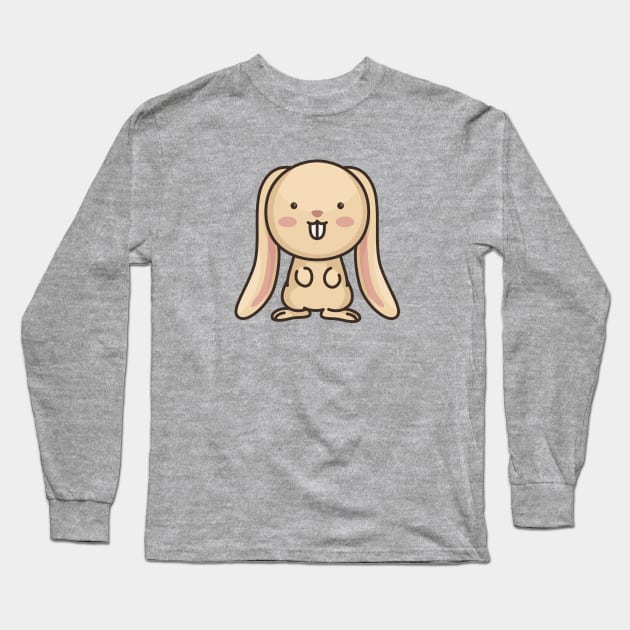 Cute Baby Rabbit Cartoon Long Sleeve T-Shirt by SLAG_Creative